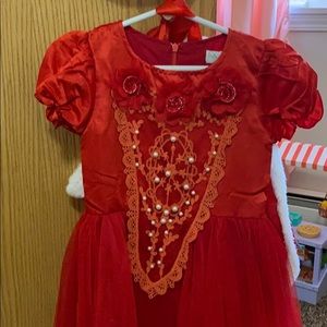 Trish Scully Little girls Red Riding Hood dress.